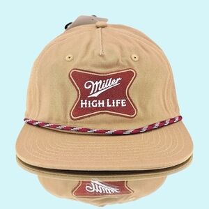 Mad Engine Hat Cap Tan Snapback Simple Miller High Logo 2 Trucker Hat Outdoor!